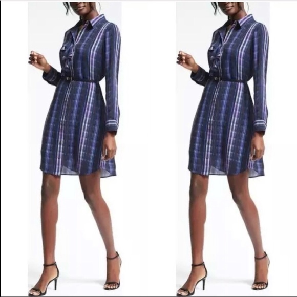 Spring into this Ruffled Shirt Dress | Size XL | Banana Republic Dress - Picture 2 of 6
